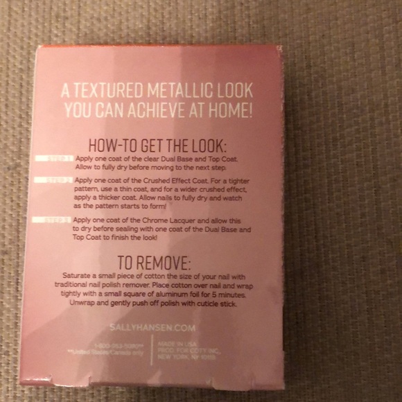 Sally Hansen crushed metal rose gold polish set - Picture 2 of 3